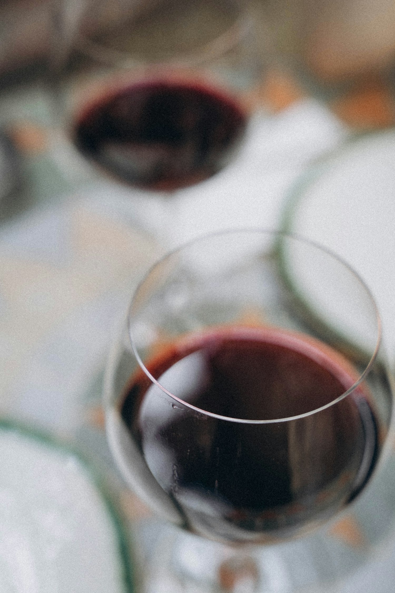 Red wine in a glass